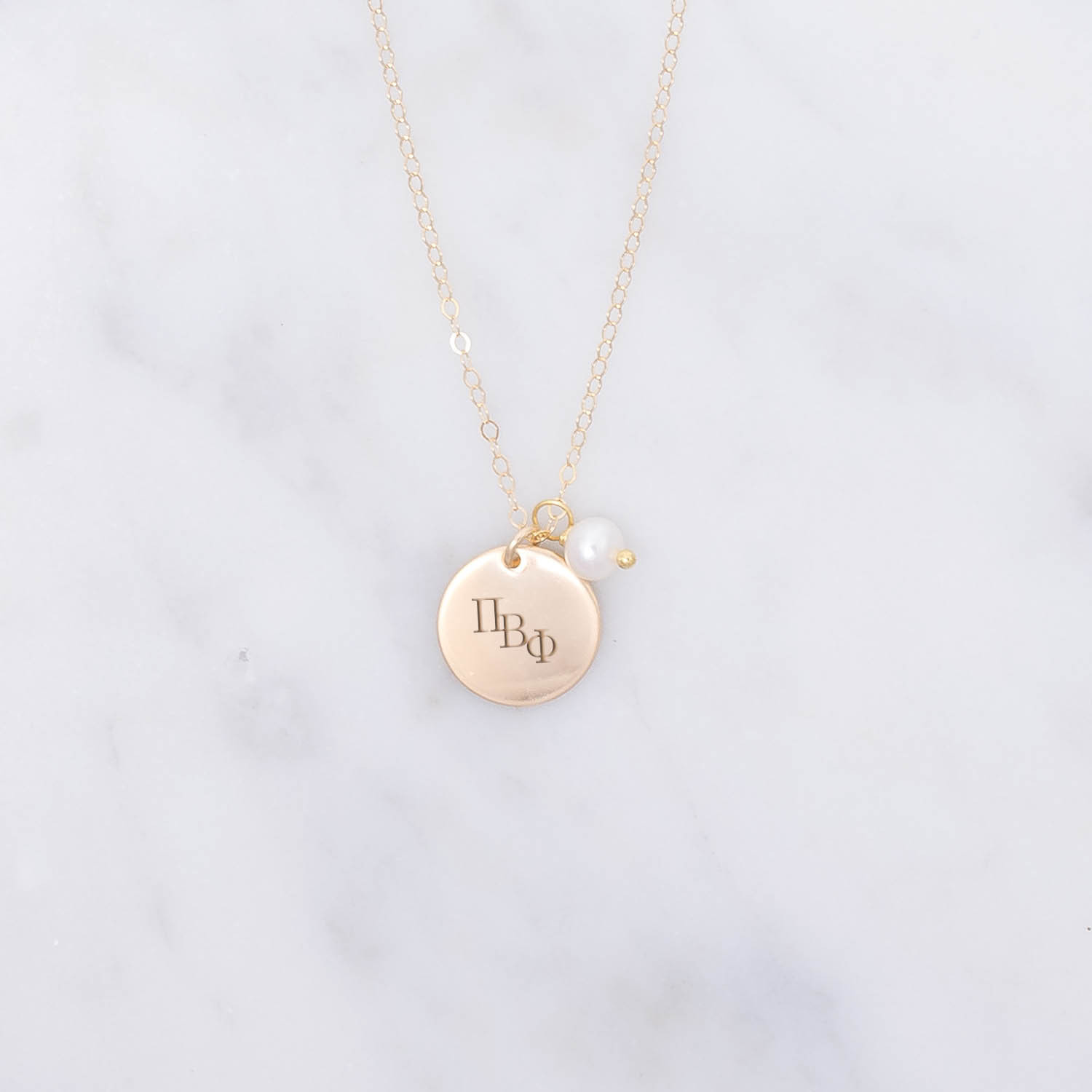 Pi Beta Phi Pearl Drop Necklace