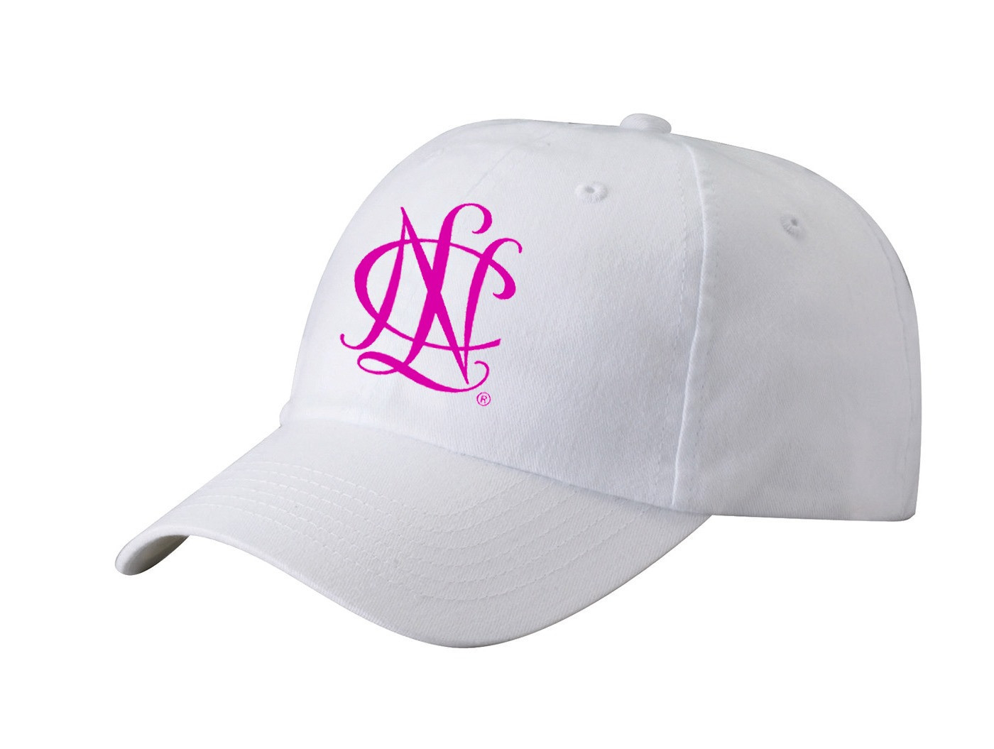 Versace★素敵!White Logo Embroidery Light Blue Baseball Cap NCL Marketplace Baseball Cap - White w/pink embroidered logo