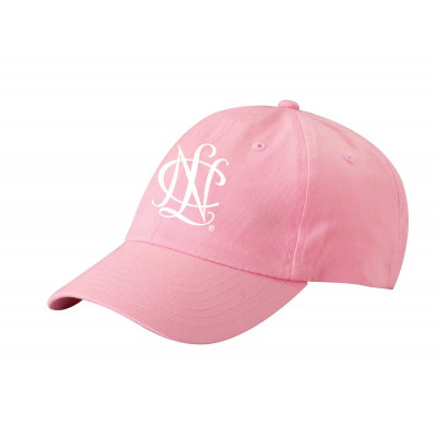 NCL Marketplace Baseball Cap - White w/pink embroidered logo