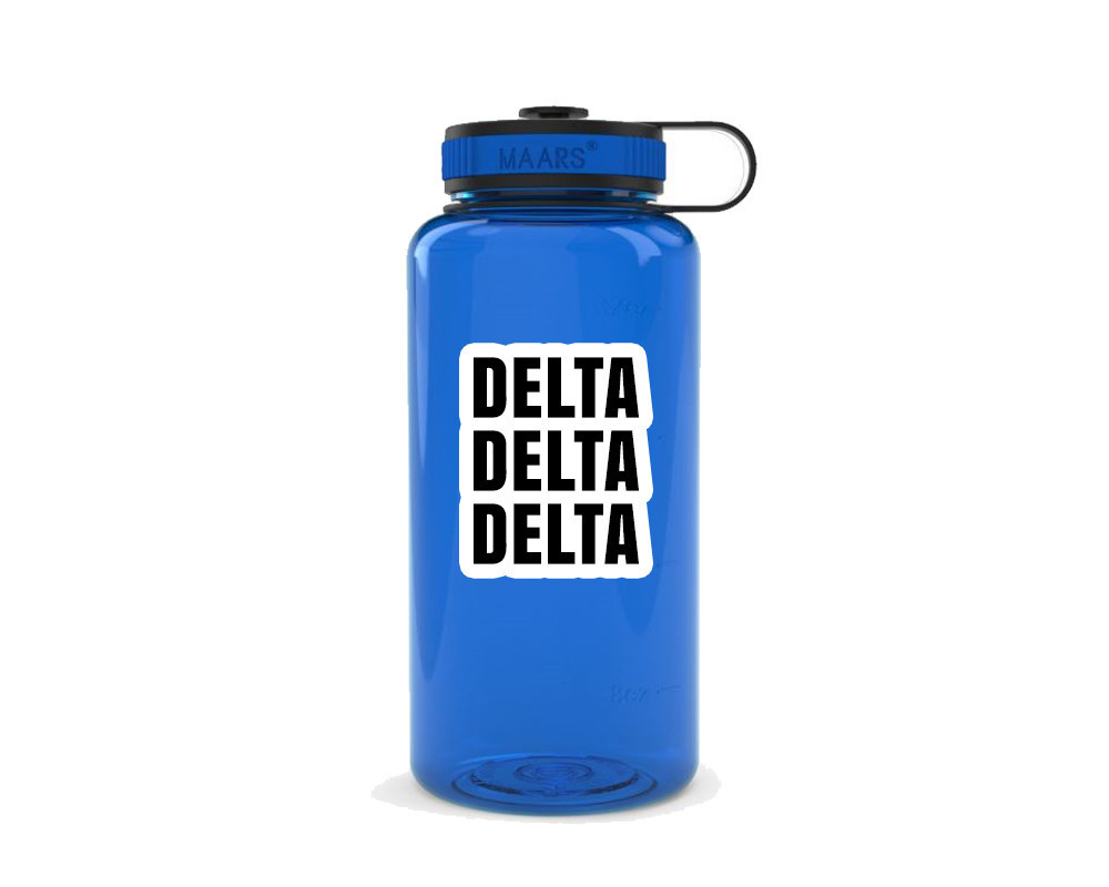 Delta Delta Delta Simple Wide Mouth Water Bottle