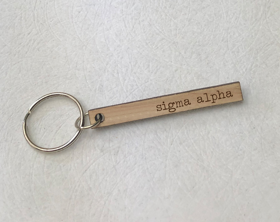 alpha sigma alpha keychain