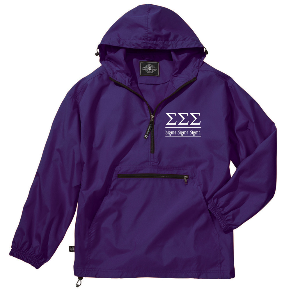 Sigma Sigma Sigma Unlined Windbreaker