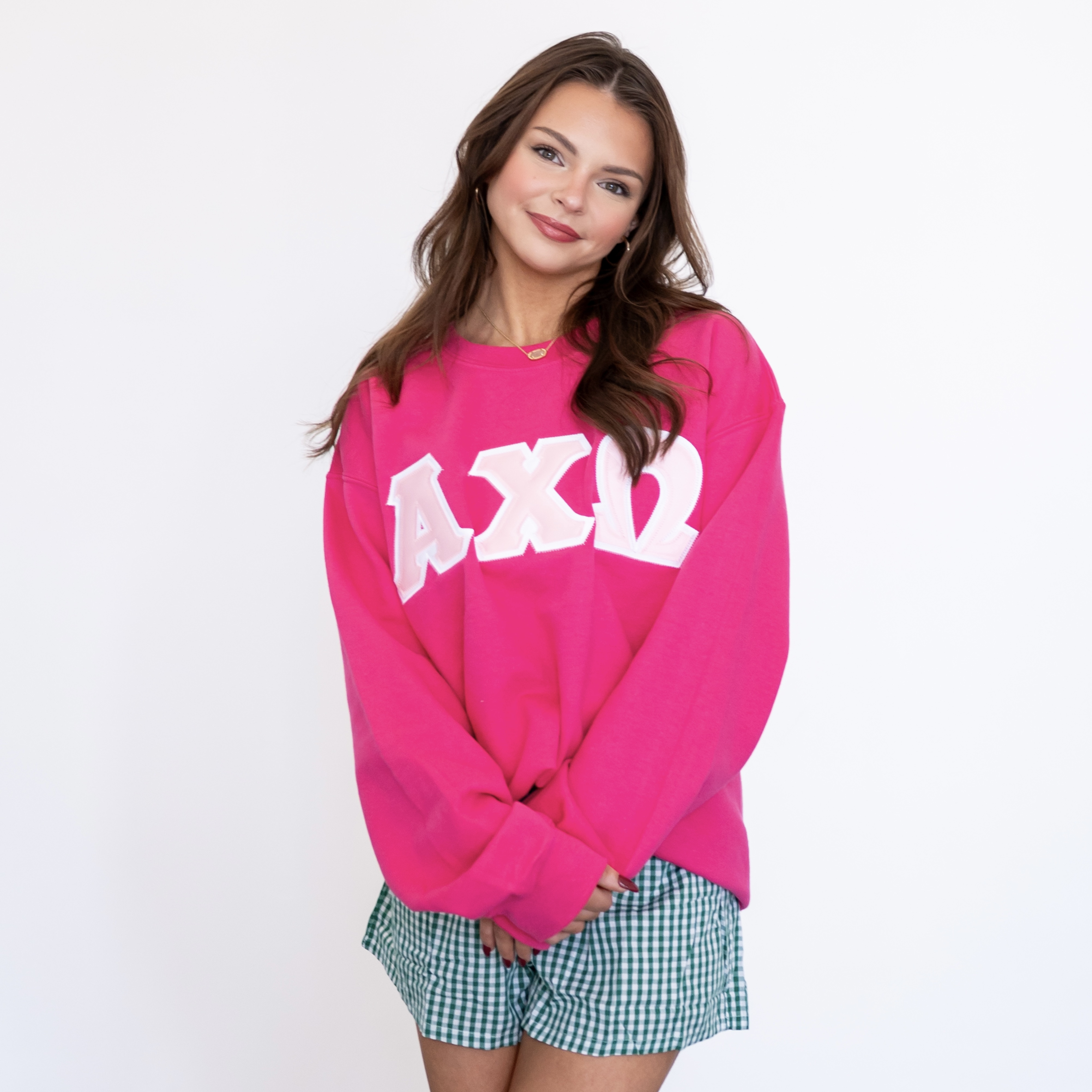Shop Alpha Chi Basic Greek Letter Embroidered Double