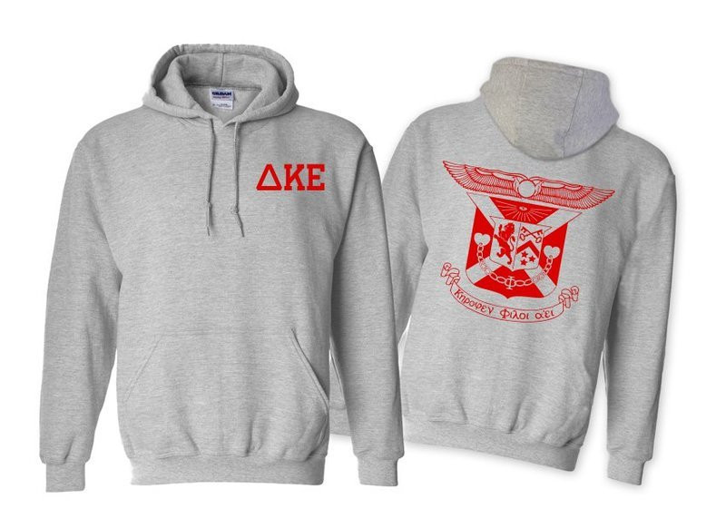 XXL-World Famous Crest / Shield Printed Hooded Sweatshirt