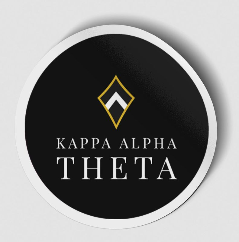 Kappa Alpha Theta Logo Round Decal