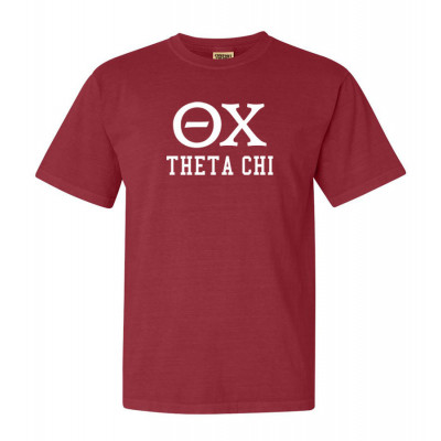  Theta Chi Lettered Raglan T-Shirt Small White w/Red : Clothing,  Shoes & Jewelry