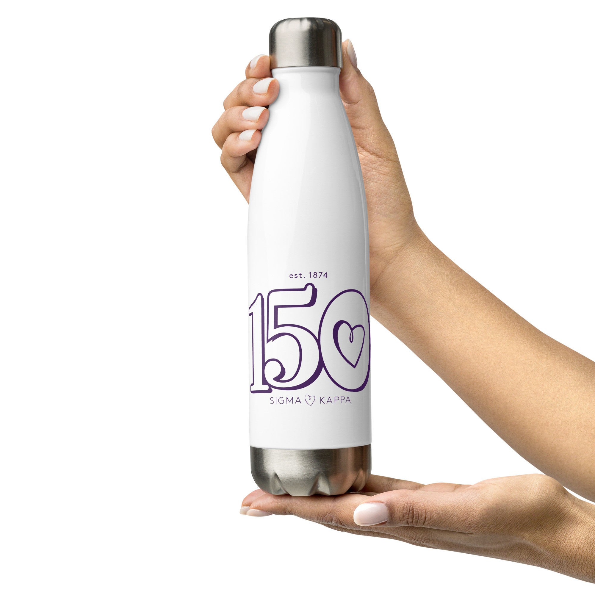 150th Anniversary Light Grey Water Bottle