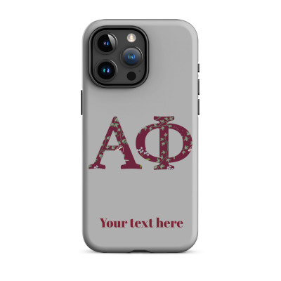 Shop Alpha Phi Filled Greek Letters iPhone Case