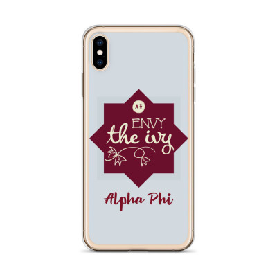 Shop Alpha Phi Filled Greek Letters iPhone Case