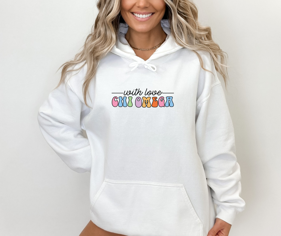 Chi O Creations With Love Hoodie