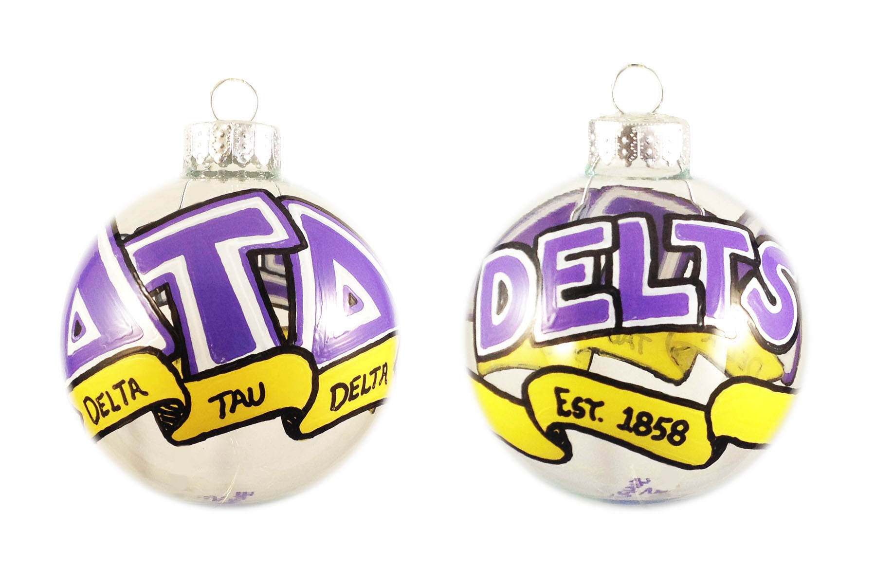 Delta Tau Delta Whimsical Christmas Ornament