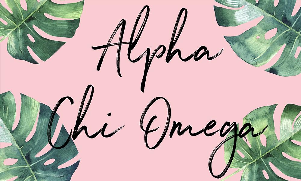 Shop Alpha Chi Tropical Flag