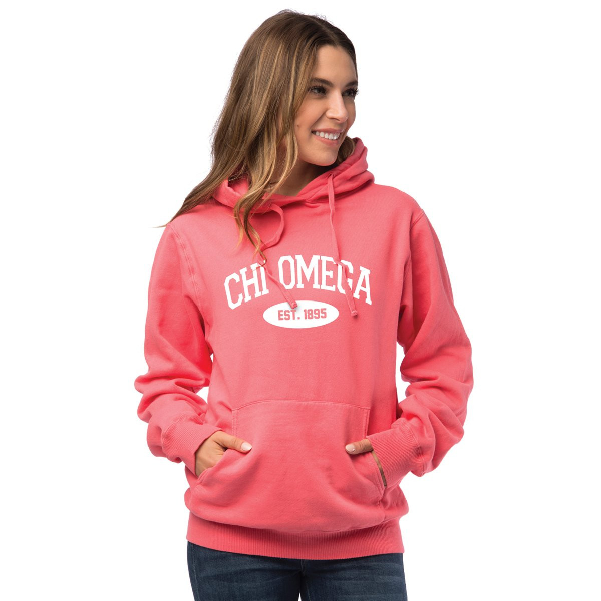 Chi O Creations Hooded Pullover Vintage Sweatshirt