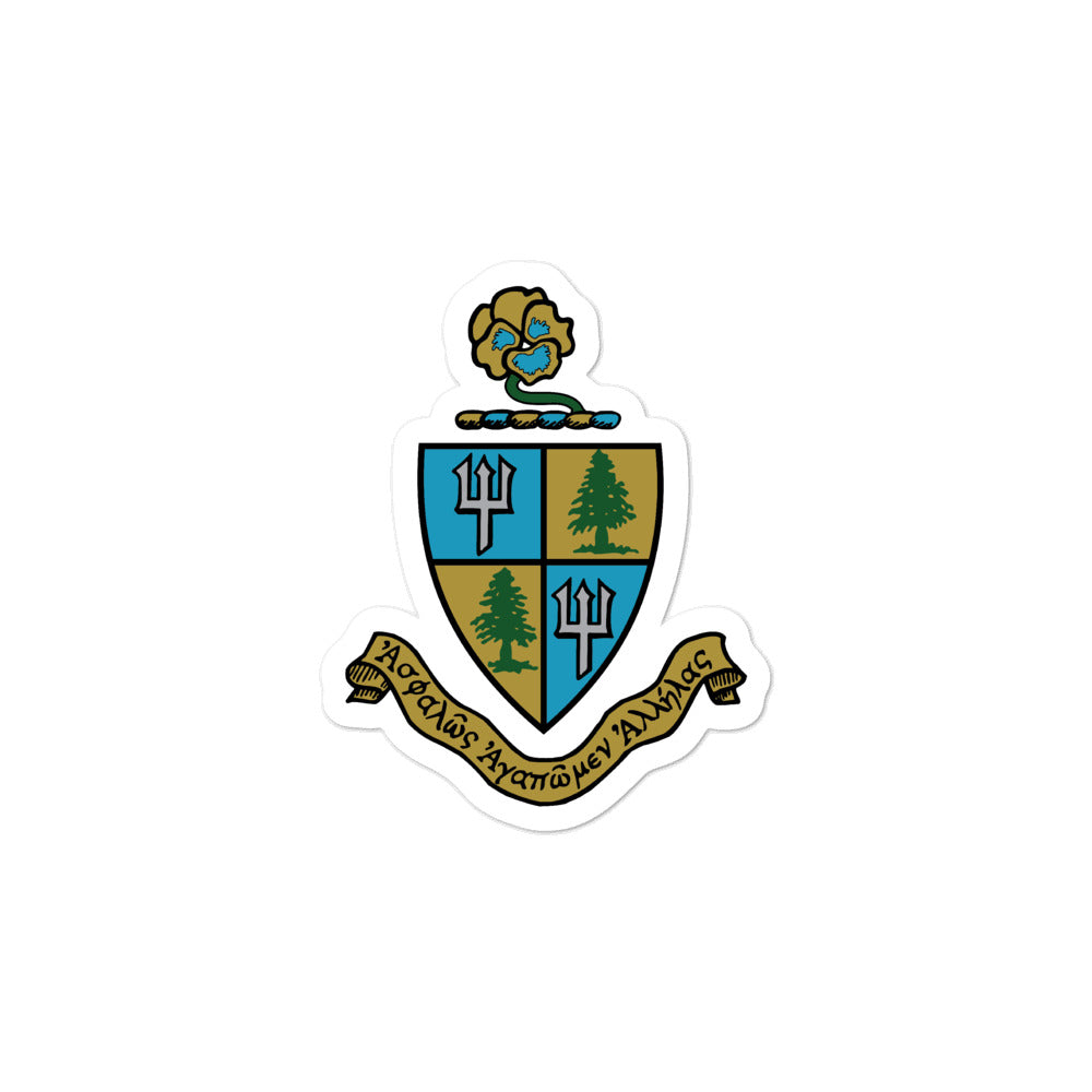 Shop Tri Delta Coat Of Arms Sticker, image size:1000x1000
