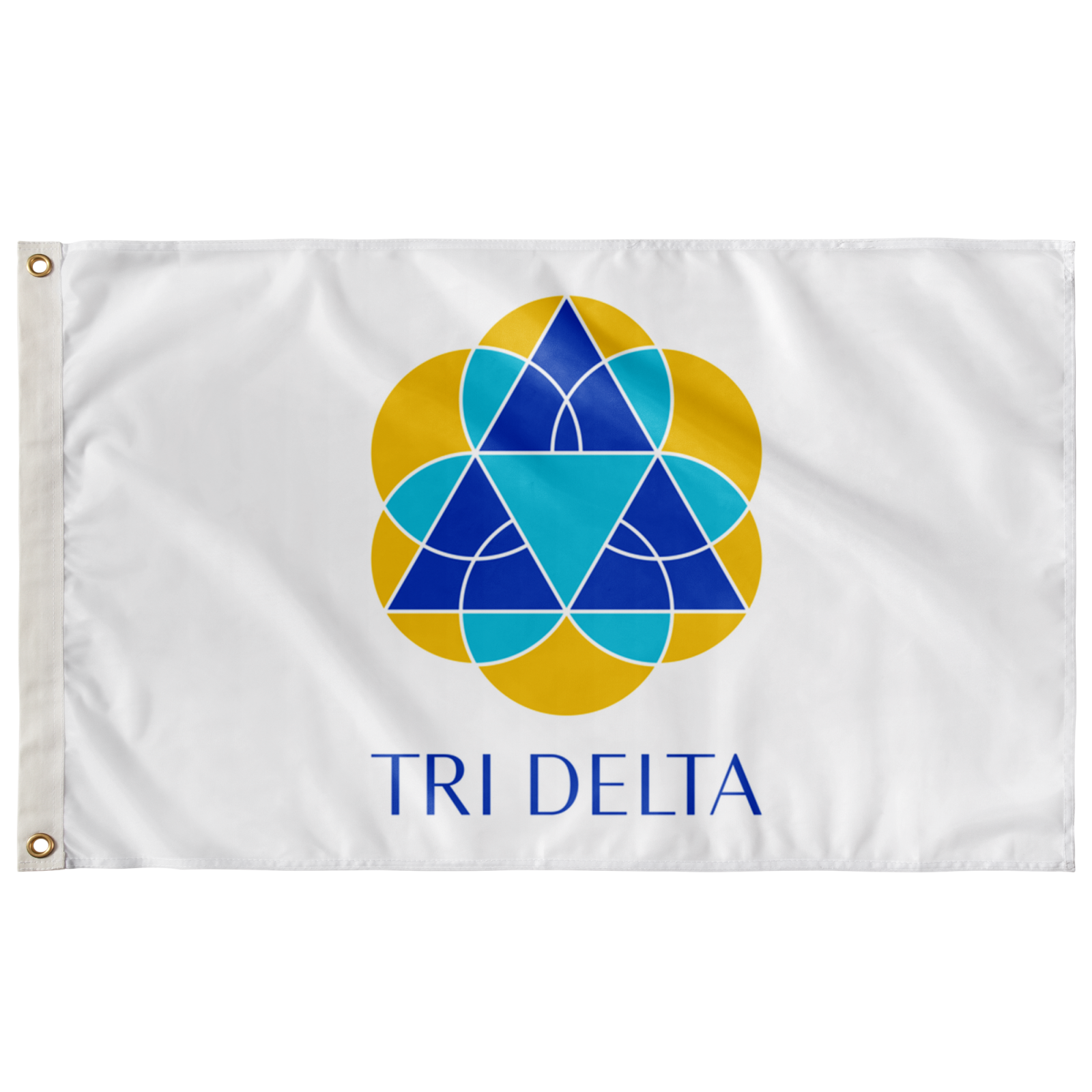 Shop Tri Delta Vertical Logo Sorority Flag - White, image size:1600x1600