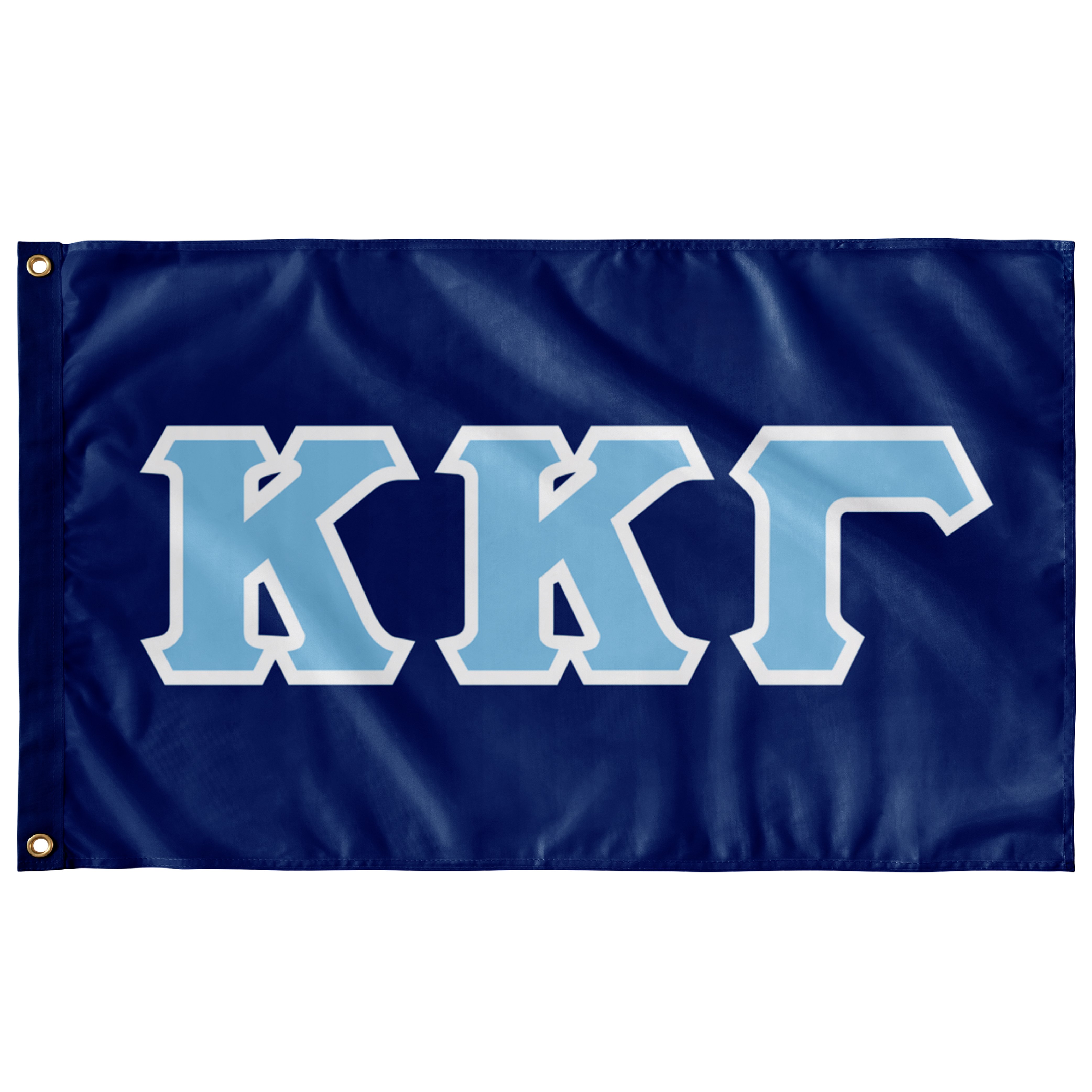 Shop Kappa Gamma Greek Flag - Kappa Blue, Light Blue &