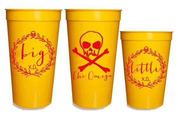 Plastic Cups 22 Ounce Yellow