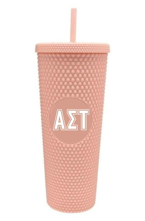 Alpha Sigma Tau 40oz Stainless Steel Tumbler with Handle