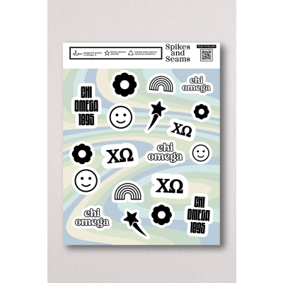 Chi O Creations Sticker Sheet #8