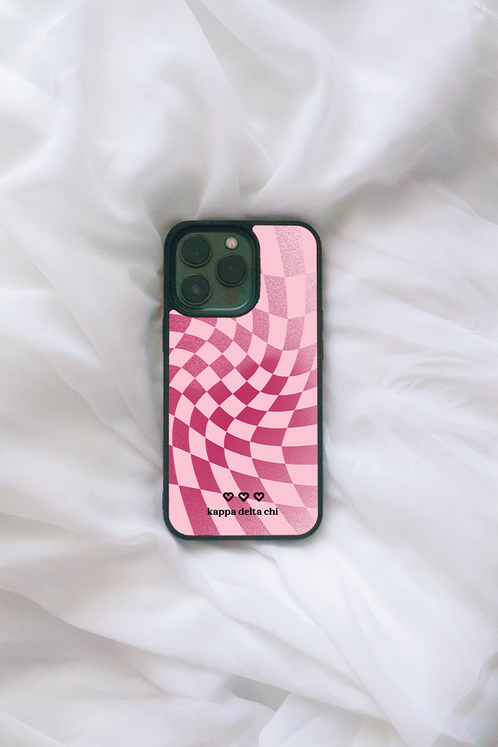 Kappa Delta Chi Pink Checkered iPhone case