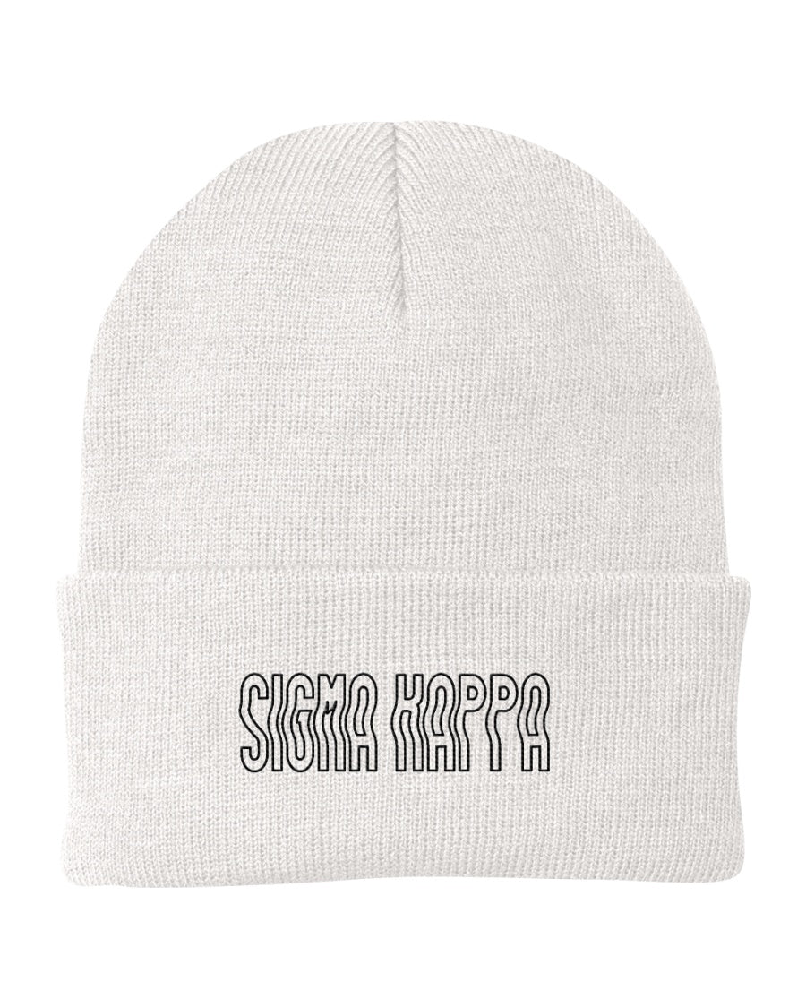 Shop Sigma Kappa Wavy Beanie