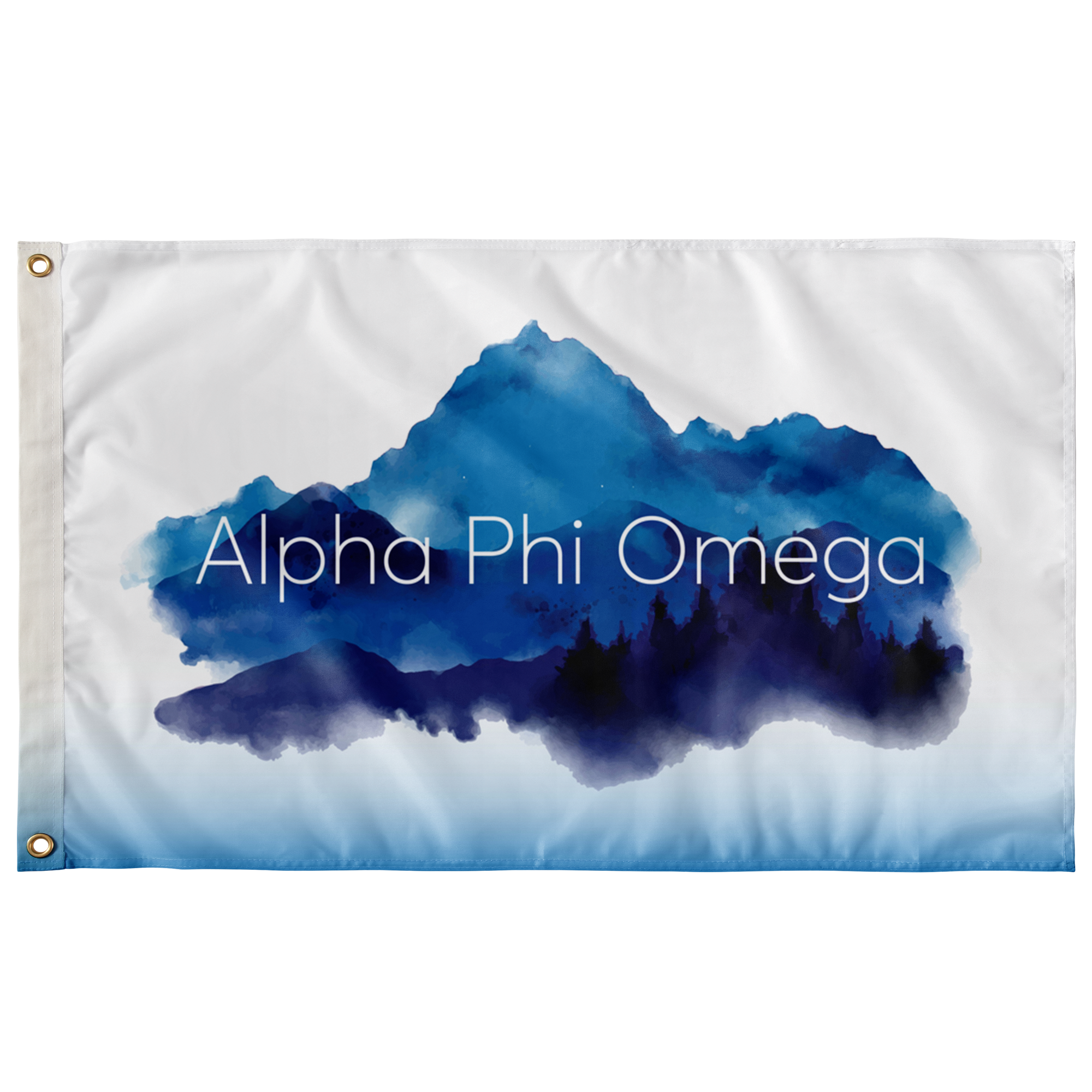 Alpha Phi Omega Blue Mountain Fraternity Flag