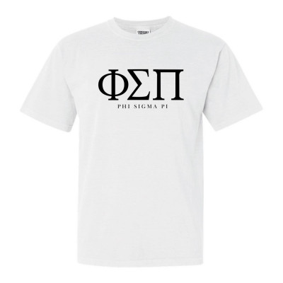phi sigma pi letter shirts