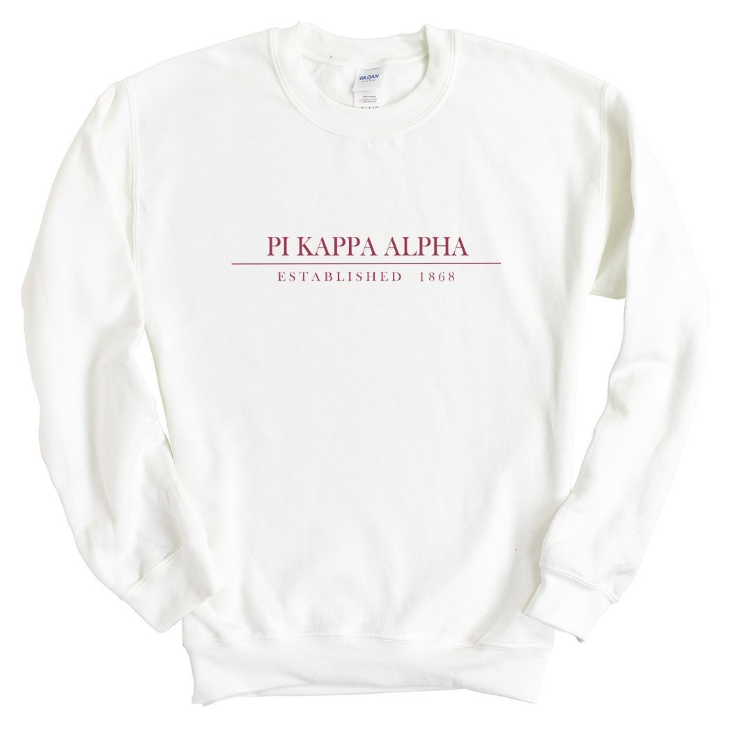 Pi Kappa Alpha Sweatshirt - Old Fashioned Vintage Crewneck Sweatshirt