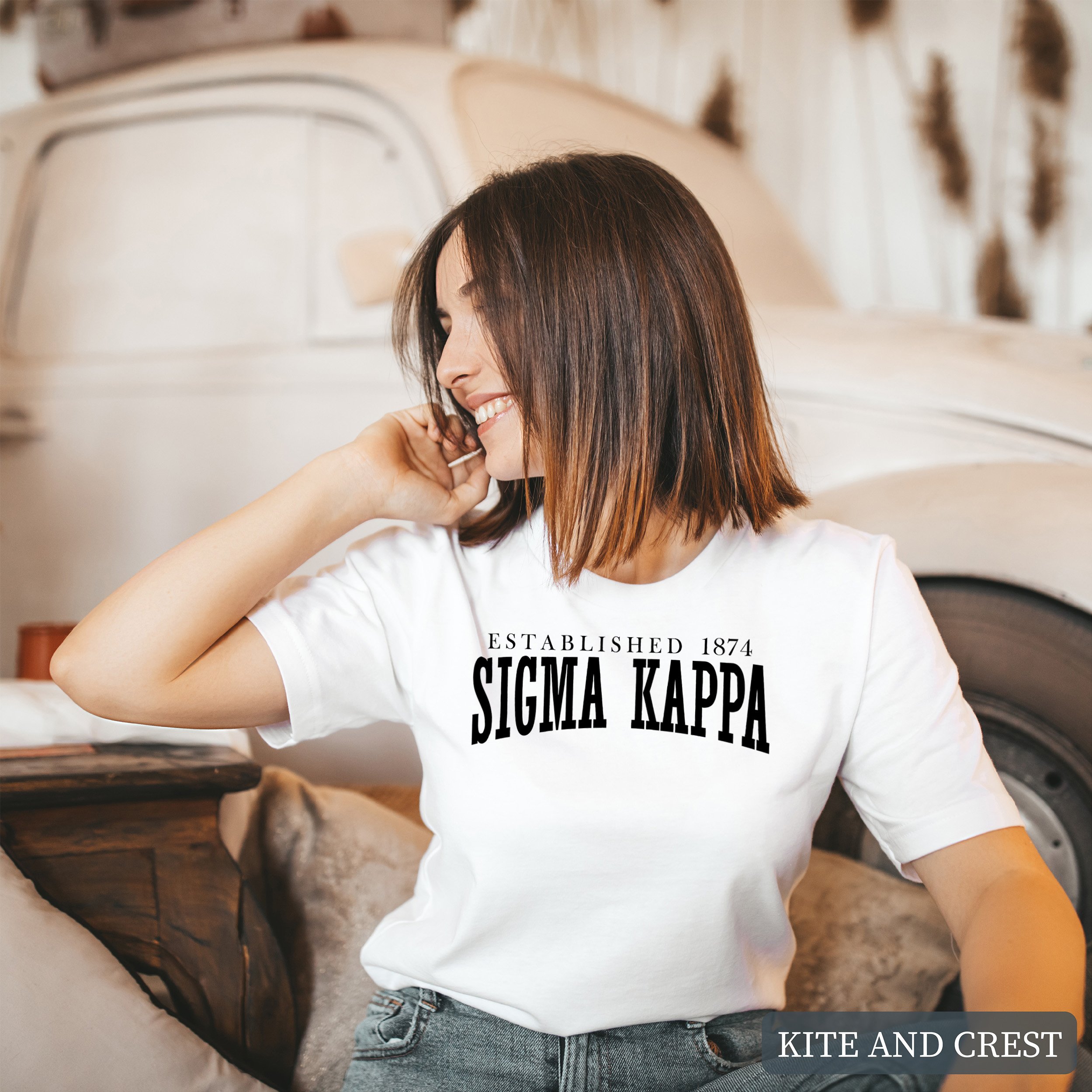 Shop Sigma Kappa Established T-Shirt