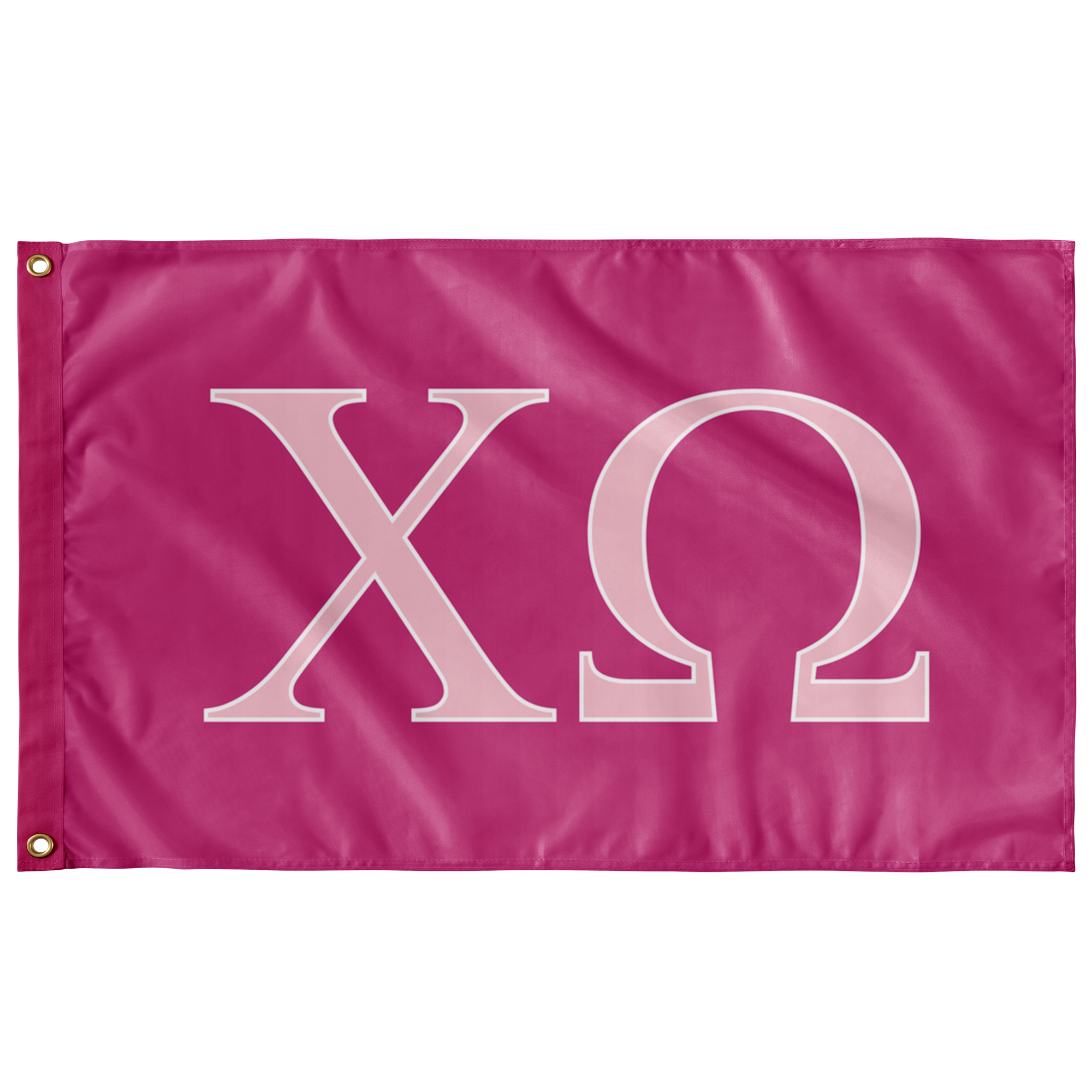 Chi O Creations Sorority Flag Barbie Pink Pink White