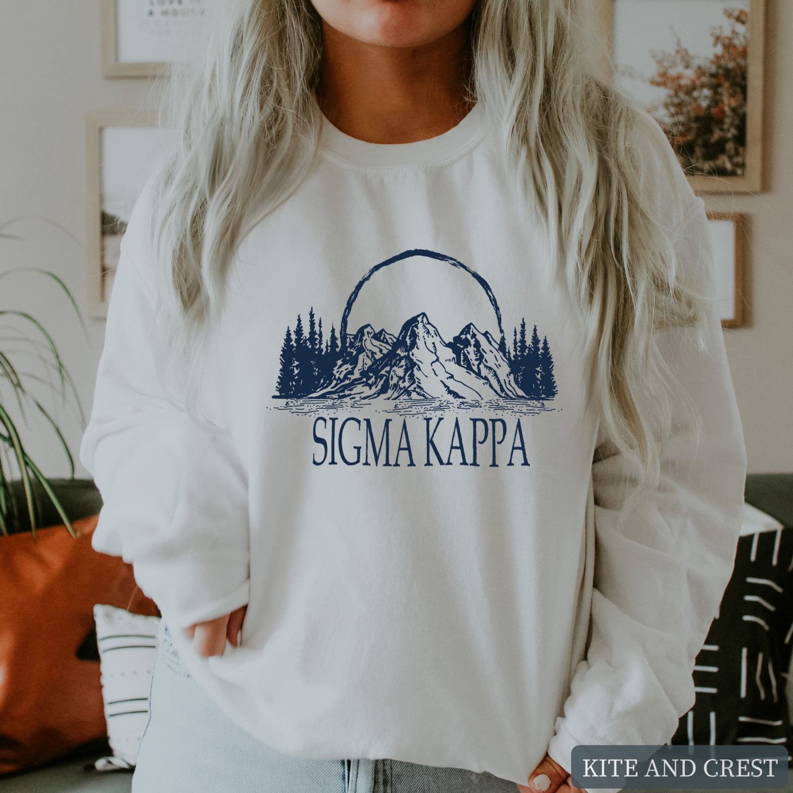 ambitie Wet en regelgeving zijn Shop Sigma Kappa Sweatshirt | Epic Mountains Crewneck Sweatshirt | Sorority  Gift Idea