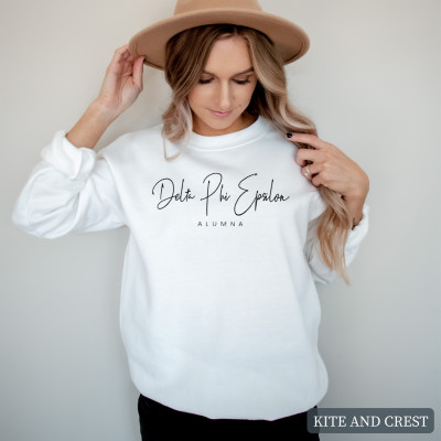 delta phi epsilon crewneck