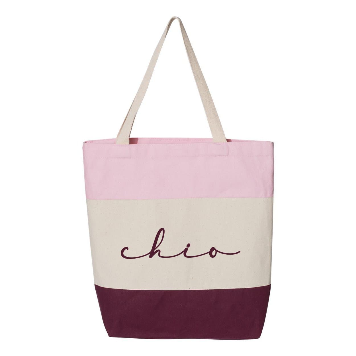 Custom Pink Cotton Tote Bag