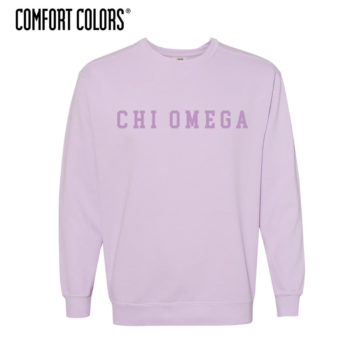 Chi omega comfort colors sale sweatshirt