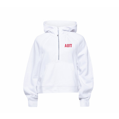 オサフ Lululemon Scuba Oversized Half-Zip Hoodie - White Opal