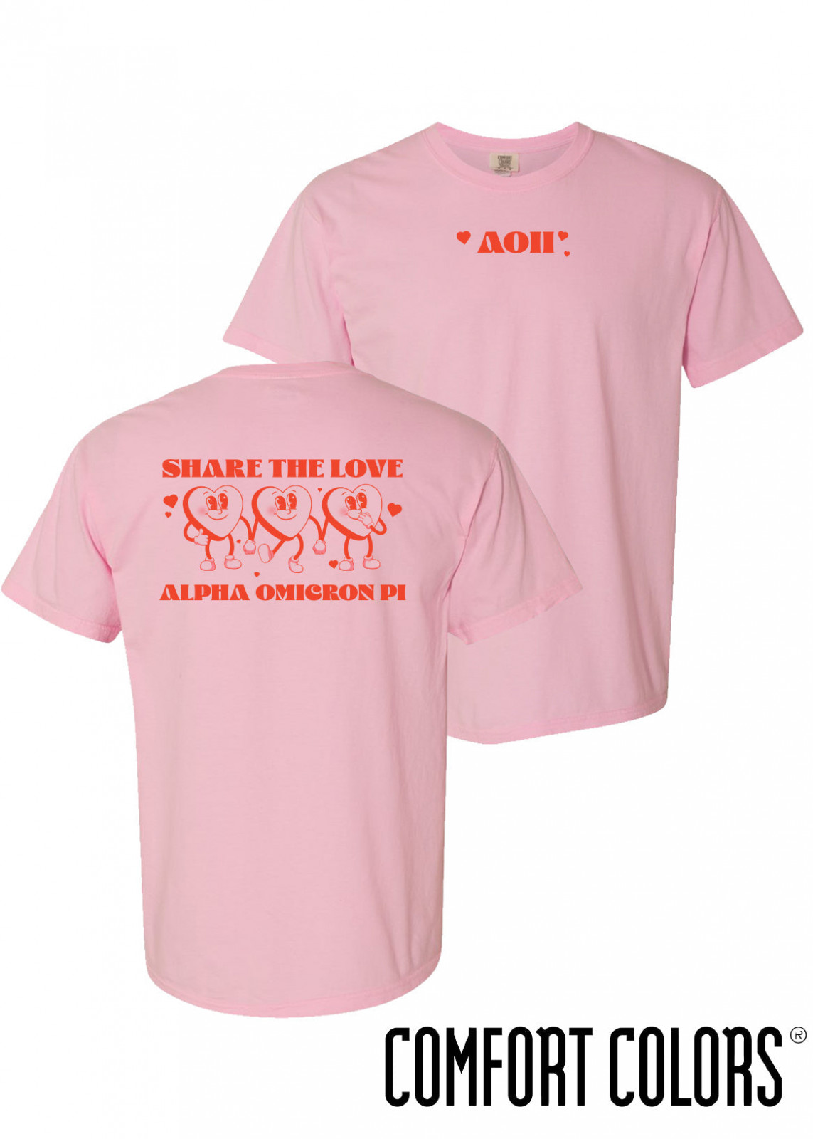 Shop AOII AOII Comfort Colors Share The Love Short Sleeve Tee