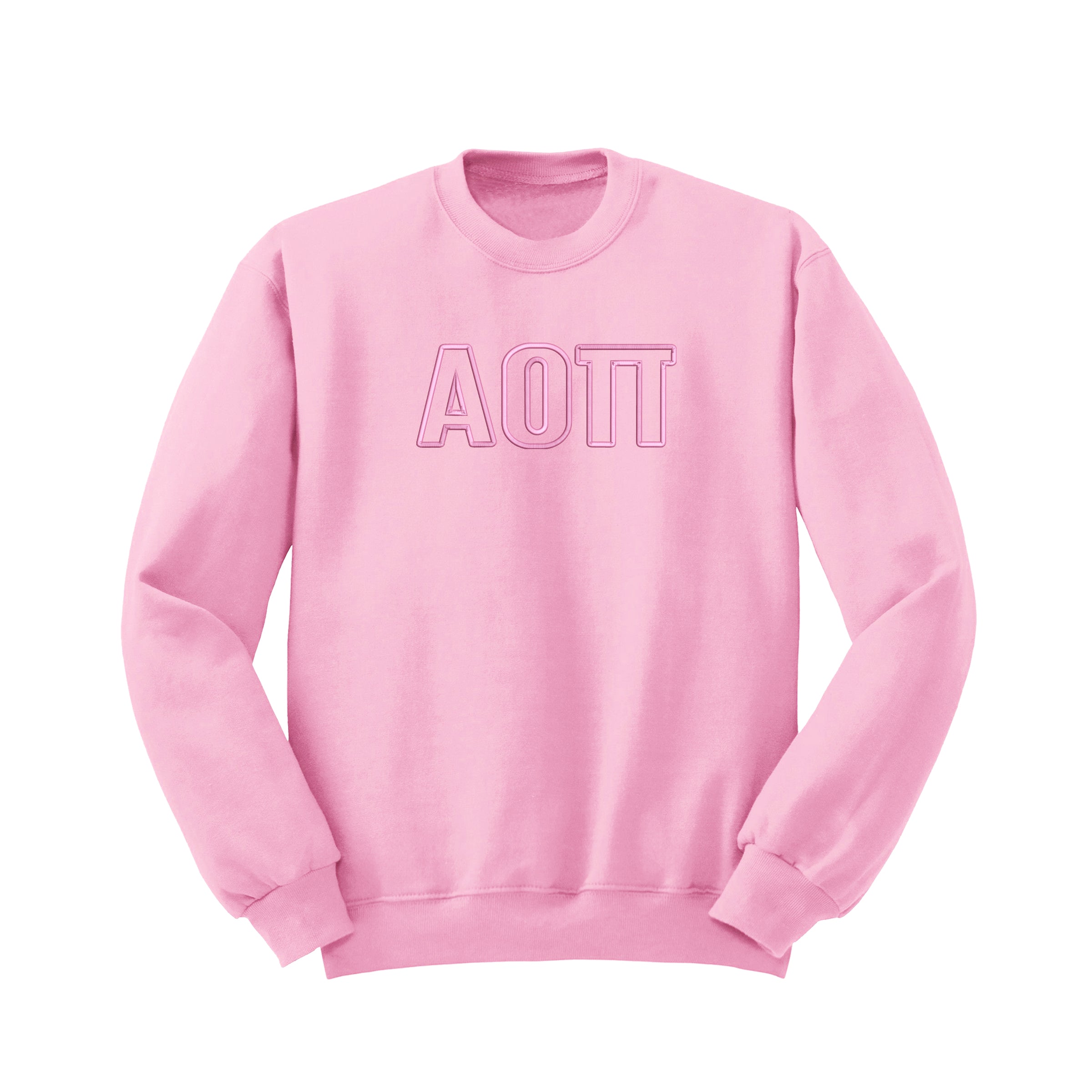 Shop AOII Outline Monochromatic Crewneck