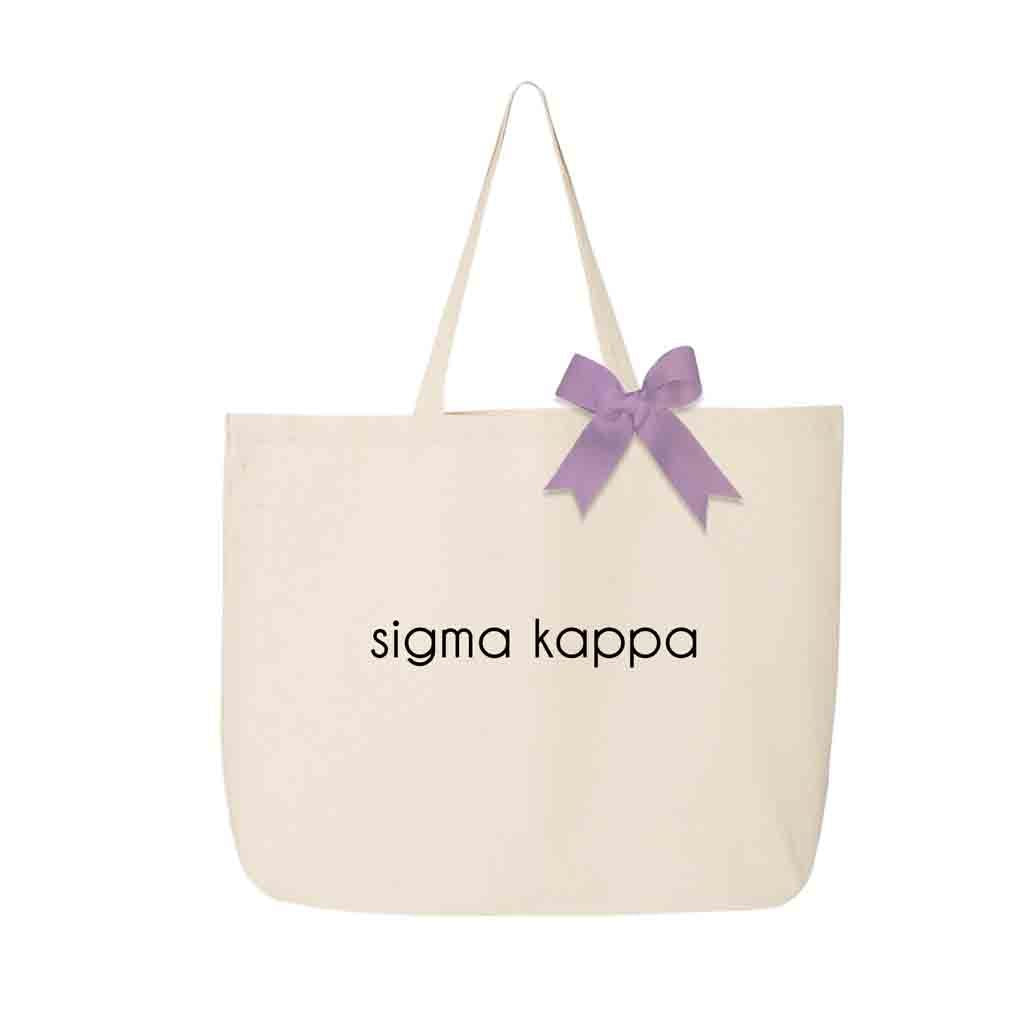Sigma Kappa Canvas Tote Bag 