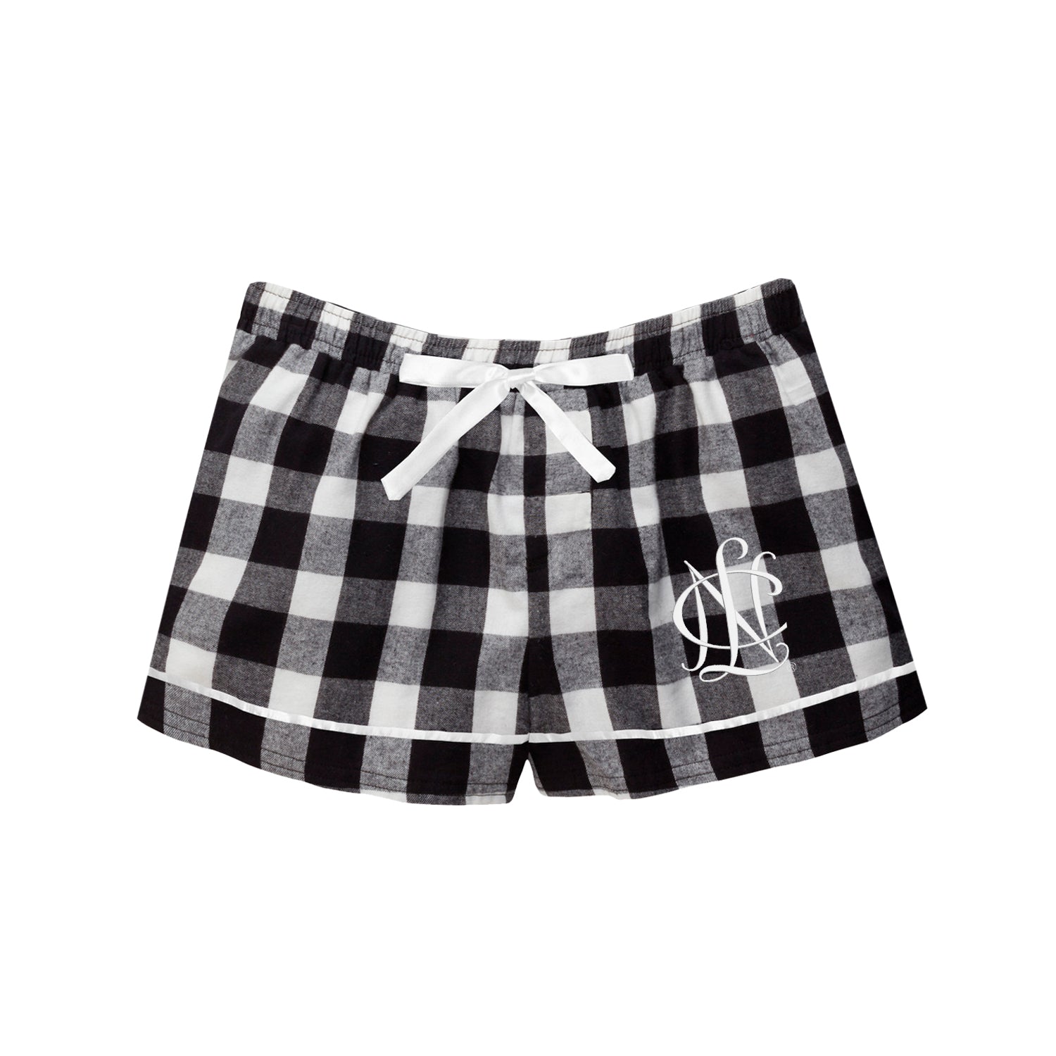 NCL Marketplace NCL Pajama Shorts - Black Buffalo Check