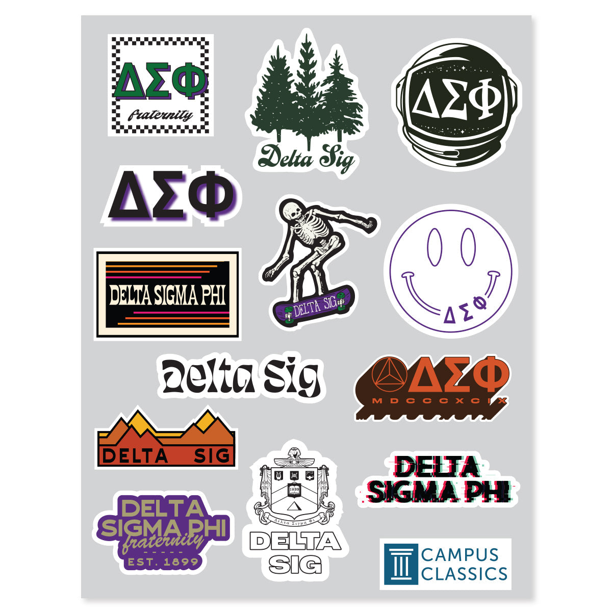 delta sigma phi sticker