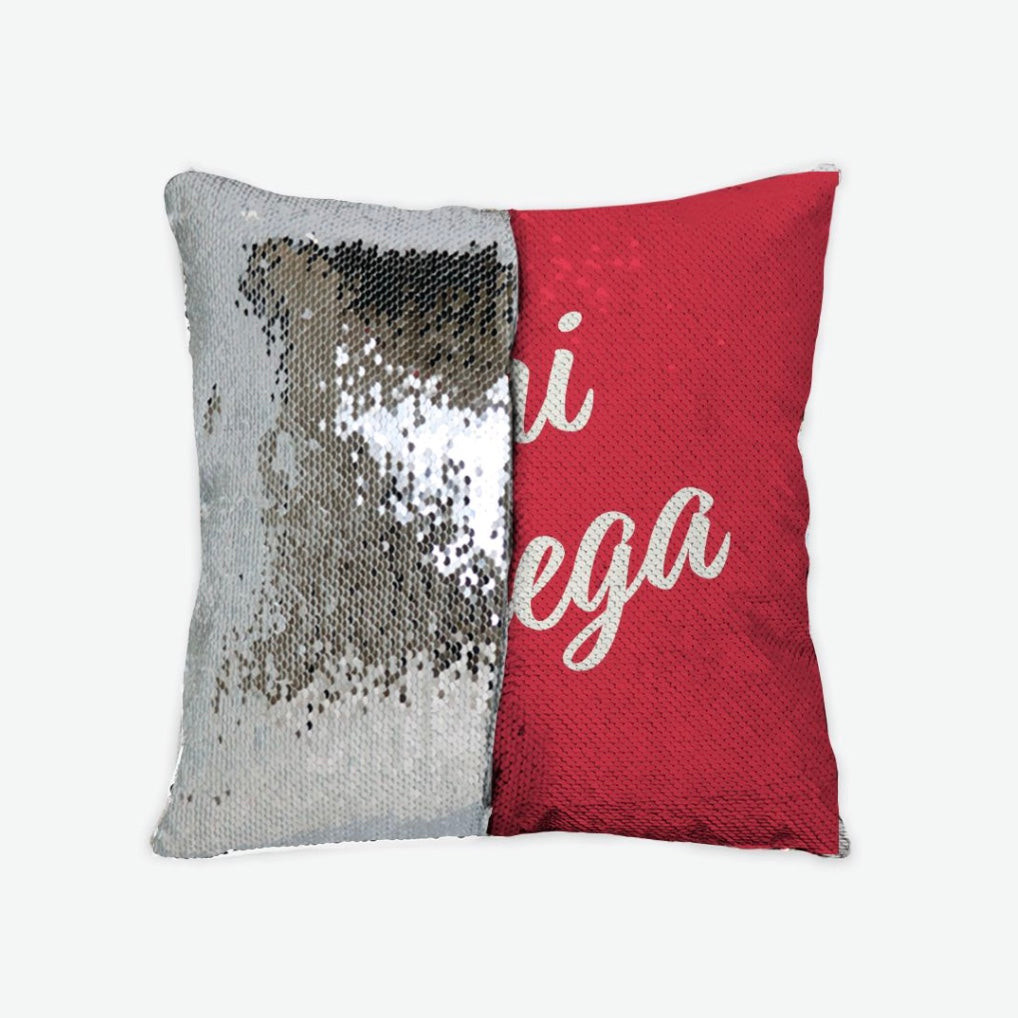 Grey sequin online pillow