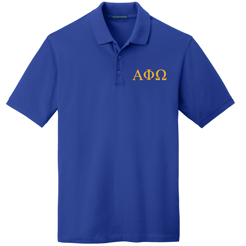 Alpha Phi Omega Shop Men s Embroidered Polo Shirt