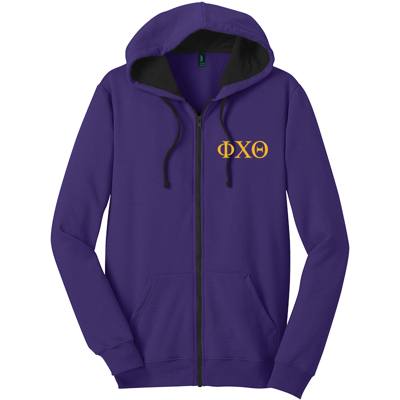 Shop Phi Chi Theta Zip-Up Hooded Sweatshirts Shop Phi Chi Theta Zip-Up Hooded Sweatshirts