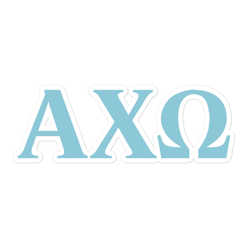 Shop Alpha Chi Sorority Letters Sticker Olympus