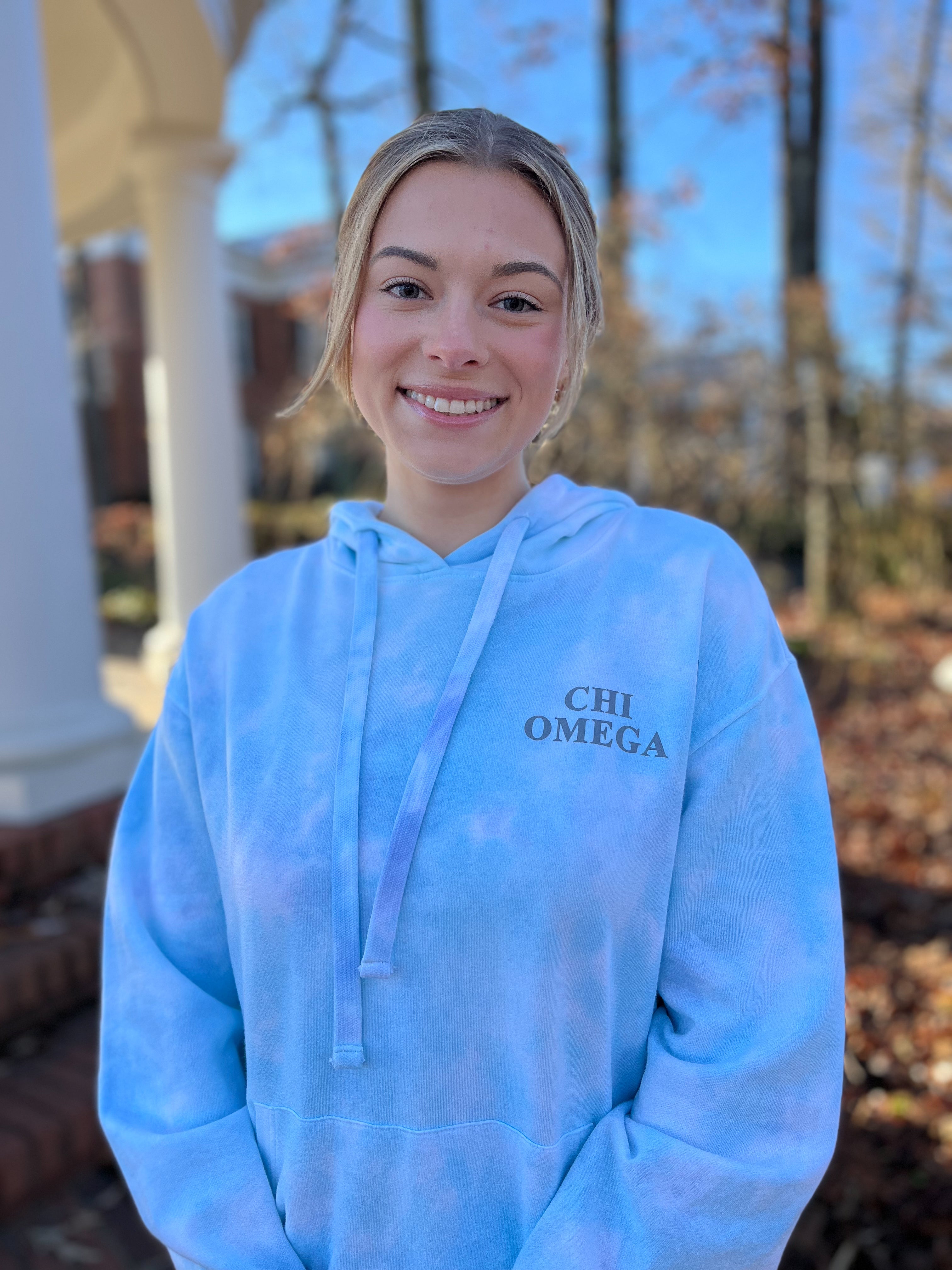 Chi Omega Tie Dye Hoodie