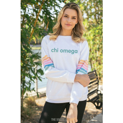 Chi omega sale corded sweatshirt