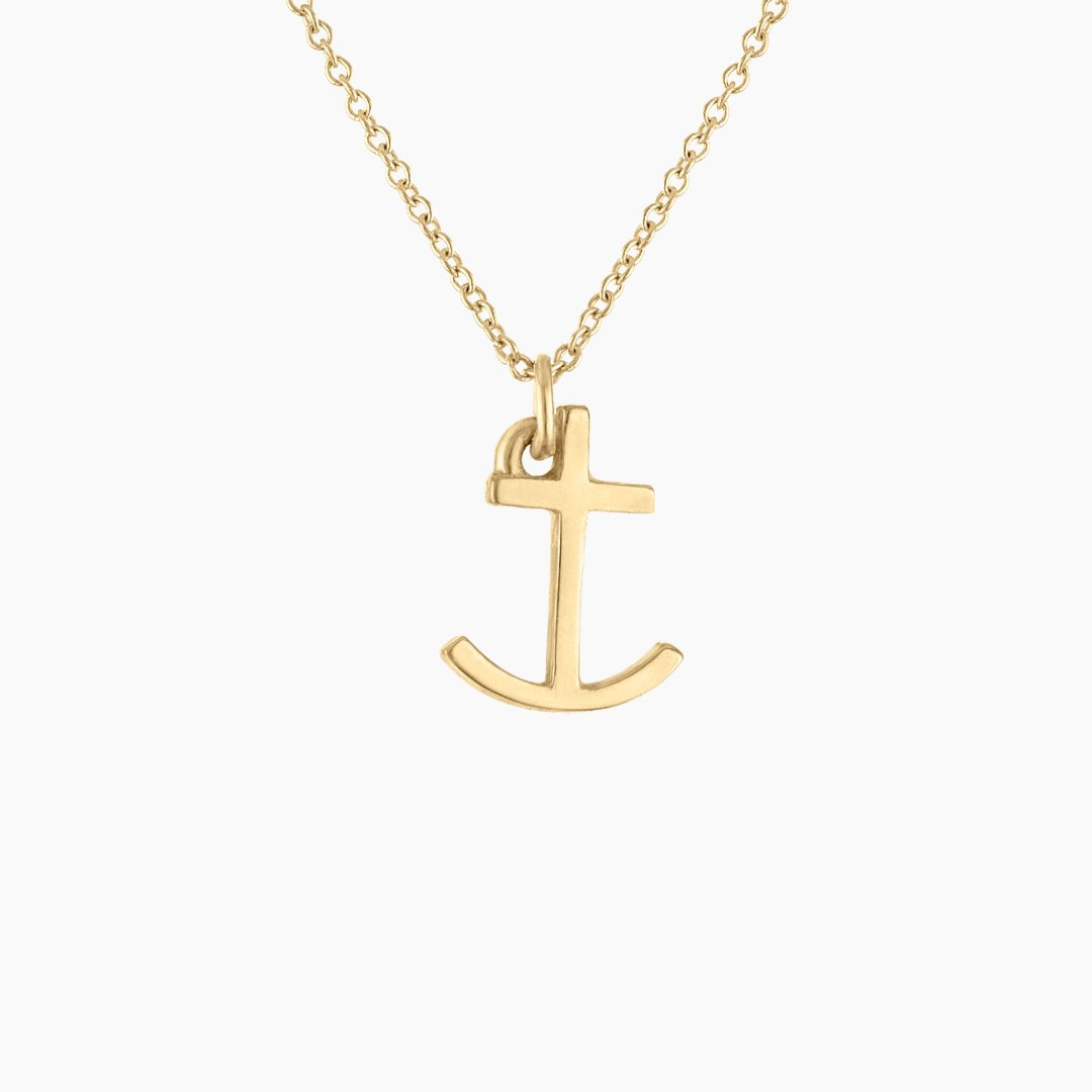 Buy Concave Gold Anchor Necklace 14k Online | Arnold Jewelers