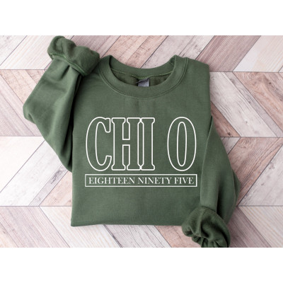 Spikes and Seams Greek Beige Teddy Bear Tee - Chi Omega Small