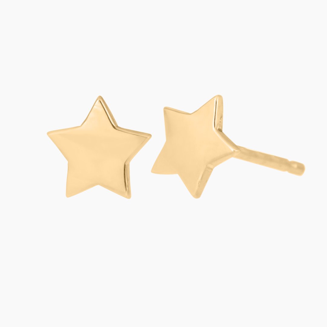 Kaya♡14kgf Cubic Zirconia Star Nose Stud 14K Yellow Gold - 22G 6MM | Kay