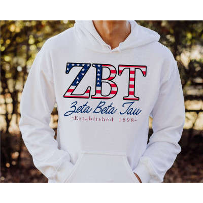 ZBT Retro Block Basketball Jersey L / Yes (+$10) / Zeta Beta Tau